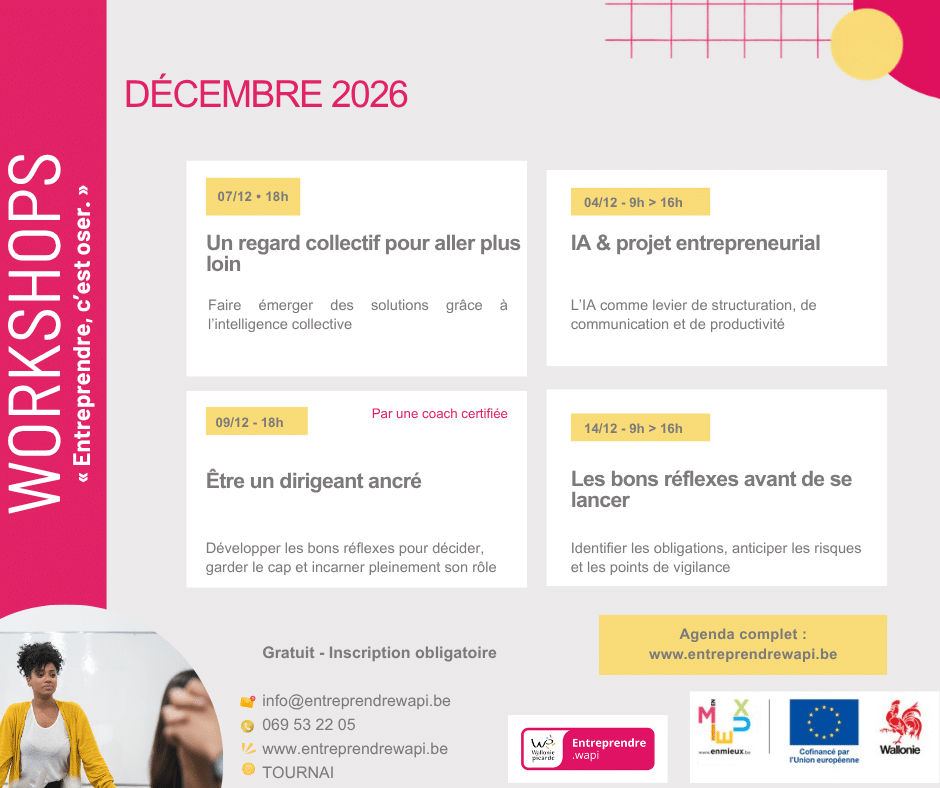 Workshops Décembre 2026