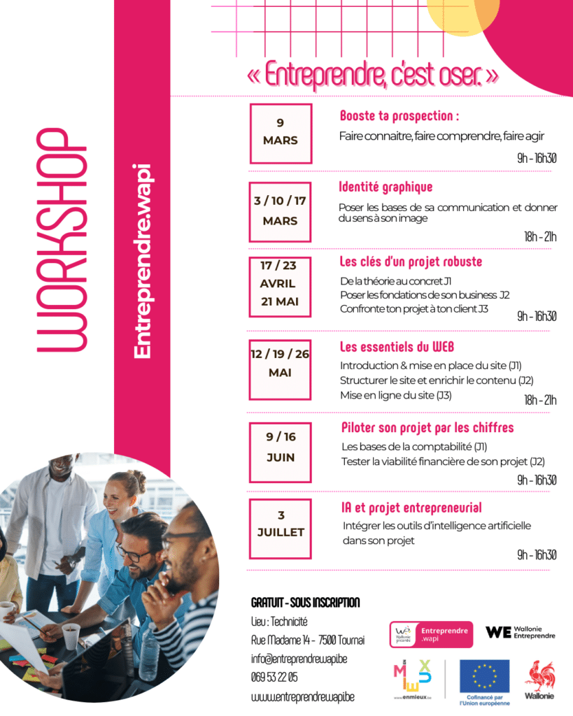 Agenda des workshops